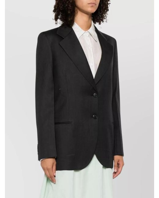 Prada Black Virgin Wool Blazer