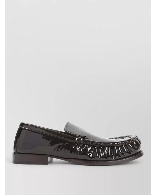 Dries Van Noten Gray Leather Loafers