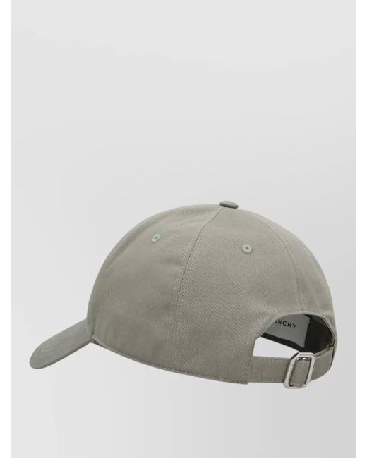Givenchy Gray Cotton Logo-Embroidered Baseball Cap for men