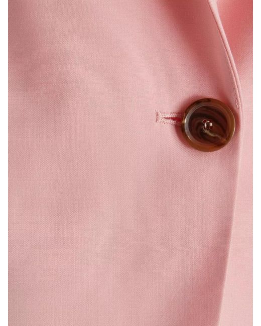 Erika Cavallini Semi Couture Pink Jacket And Gilet Back Vent Notched Lapel