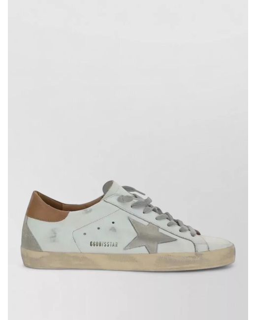 Golden Goose Deluxe Brand Gray Leather Low-Top Sneakers for men