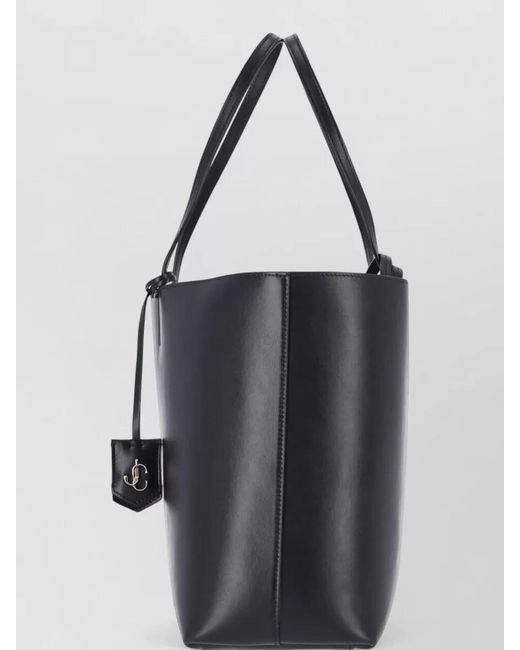 Jimmy Choo Black Shopper Tote Bag Smooth Finish Lightweight