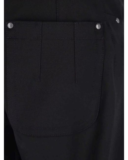 Kiko Kostadinov Black Virgin Wool Straight-Leg Trousers for men