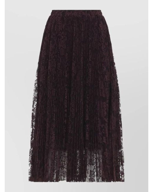 Ermanno Scervino Blue Lace Maxi Skirt High Waist A Line