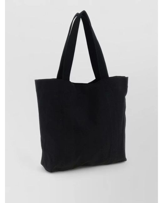 Y-3 Black Canvas Tote Bag for men