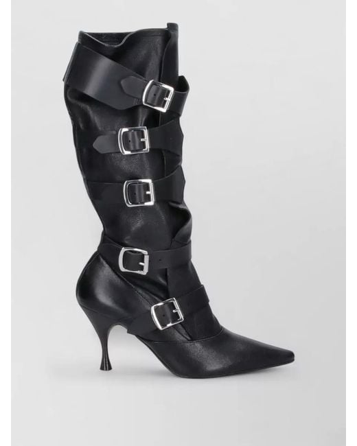 Vivienne Westwood Black Leather Ankle Boots