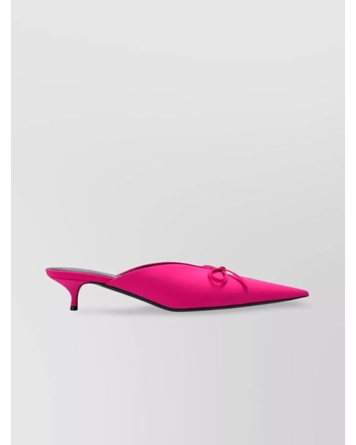 Balenciaga Pink Bow Mules