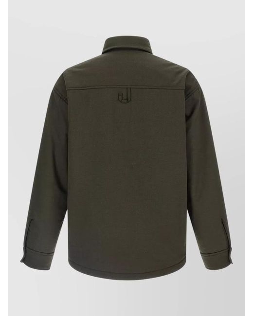 Jacquemus Green La Chemise Boulanger Long Sleeve Overshirt for men