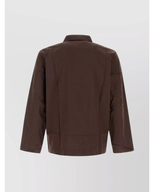 Tekla Brown Poplin Shirt