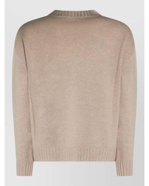 Fabiana Filippi Natural Cashmere Silk Crewneck Sweatshirt