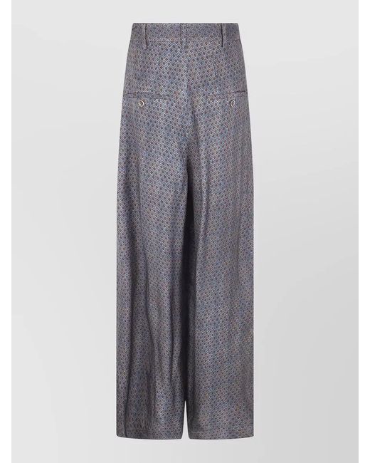 Uma Wang Gray Wide-Leg Trousers