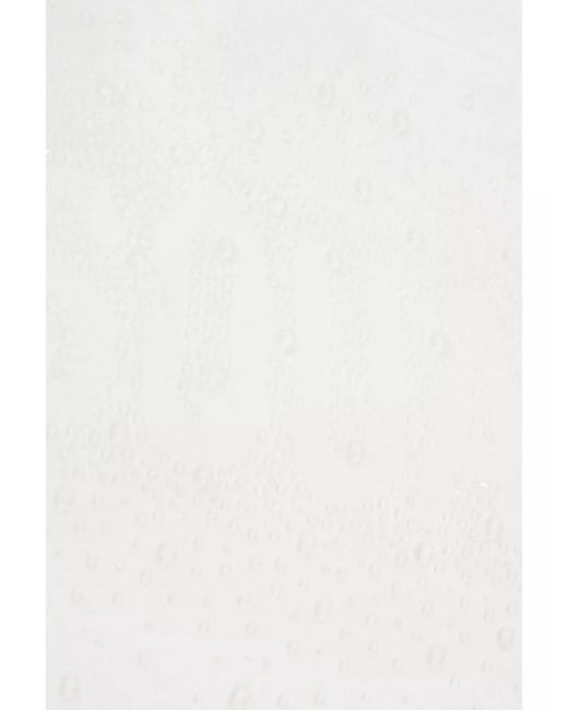 DSquared² White Cotton Rhinestone Loose-Fit T-Shirt