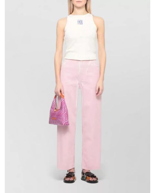 Marni Pink Trapeze Top Handle Mini Tote Bag