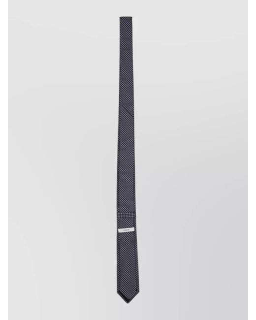 Lardini White Silk Tie for men