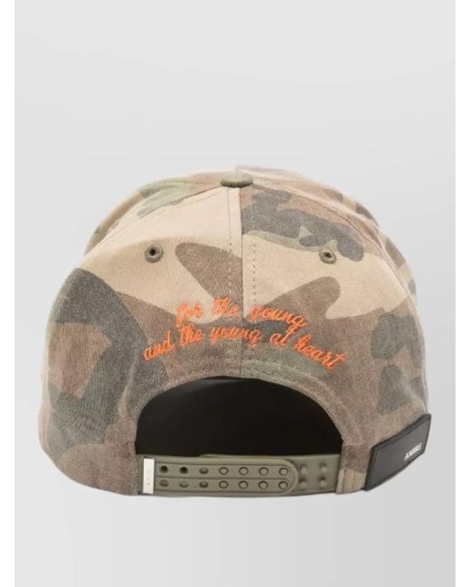 Amiri Natural Camo Pattern Hat Adjustable Back Strap for men