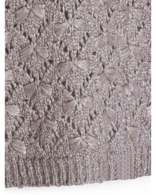 Fabiana Filippi Multicolor Wool Blend Top Round Neck Knit