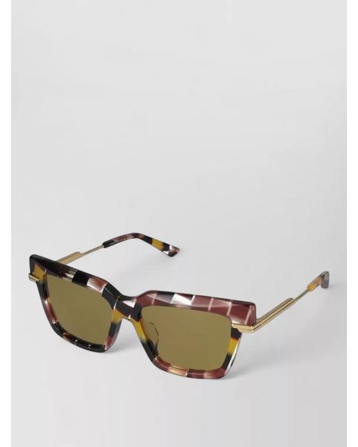 Bottega Veneta Green Bv1242S 005 Square Sunglasses Tortoiseshell Arms