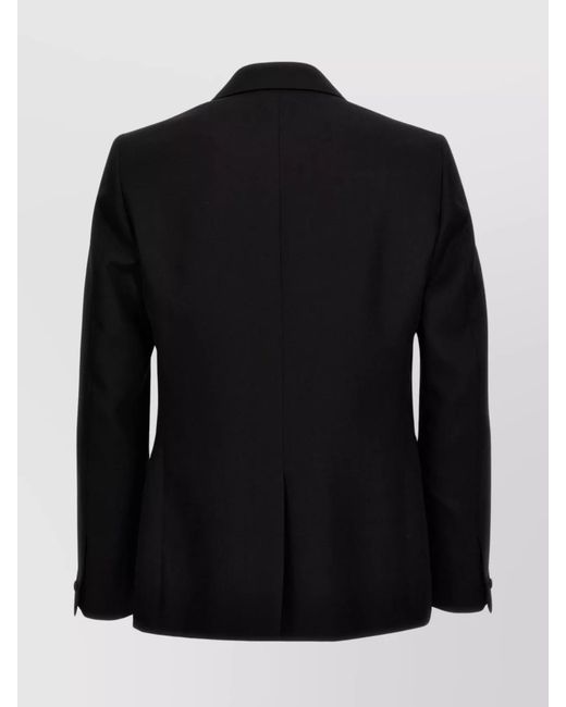 Givenchy Black Wool Peak Lapel Blazer for men