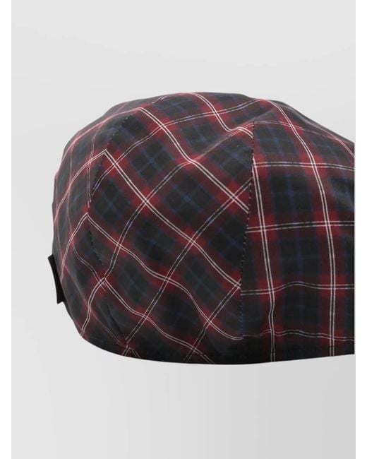 Borsalino Multicolor Checked Cap for men