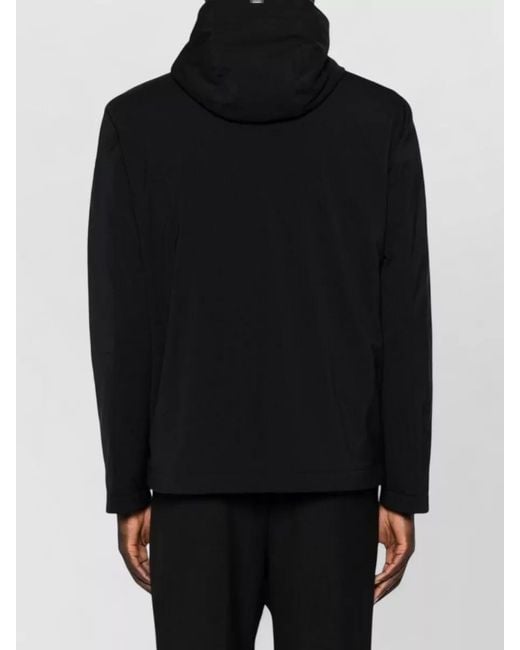 Herno Black Hooded Padded Jacket for men