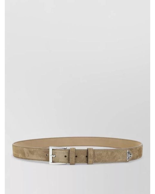 Prada Multicolor Brada Suede Leather Belt Soft Construction for men