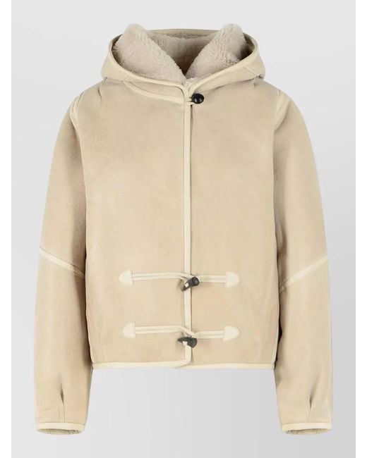 Isabel Marant Natural Shearling Short Coat