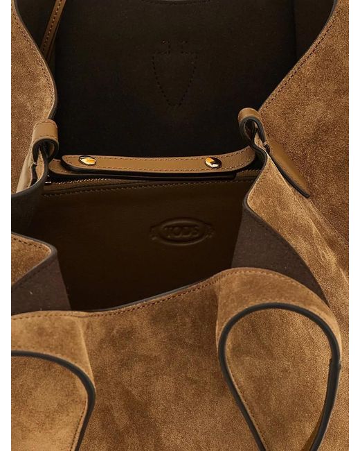 Tod's Natural Medium T Shoulder Shopping Bag Dual Handles