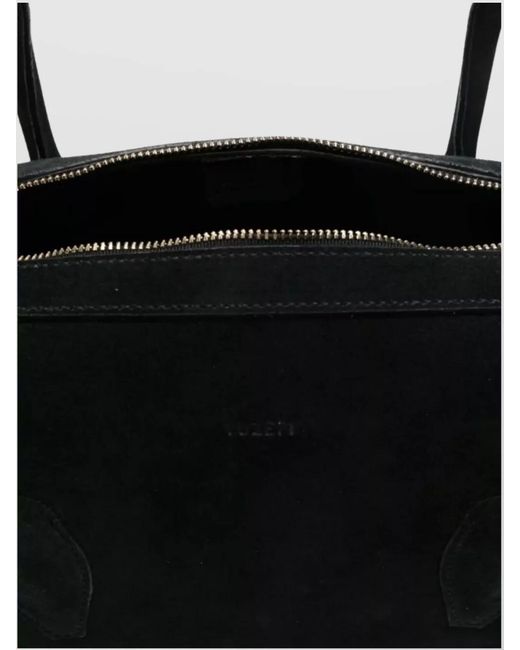 Yuzefi Black Leather Shoulder Bag