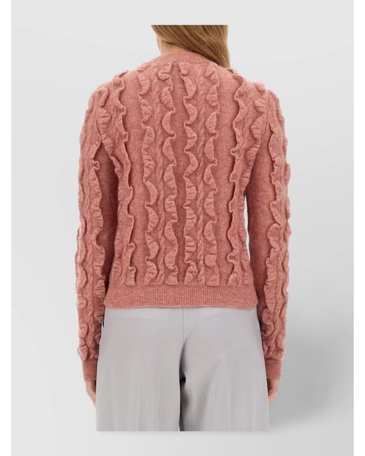 Moschino White Wool-Blend Jumper