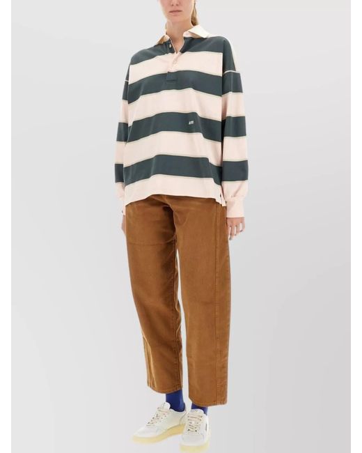 Autry Multicolor Striped Cotton Polo Shirt