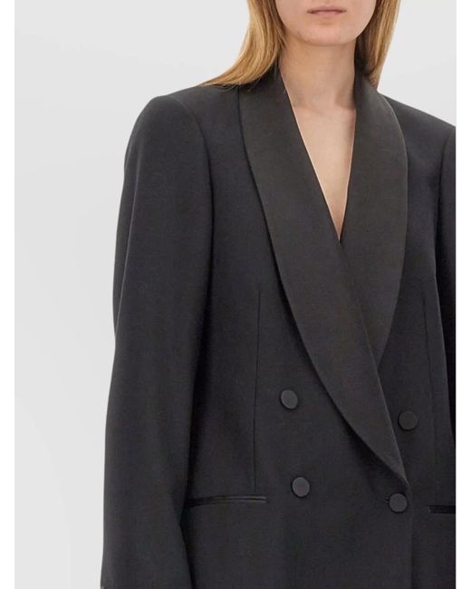 Dries Van Noten Gray Double-Breasted Blazer