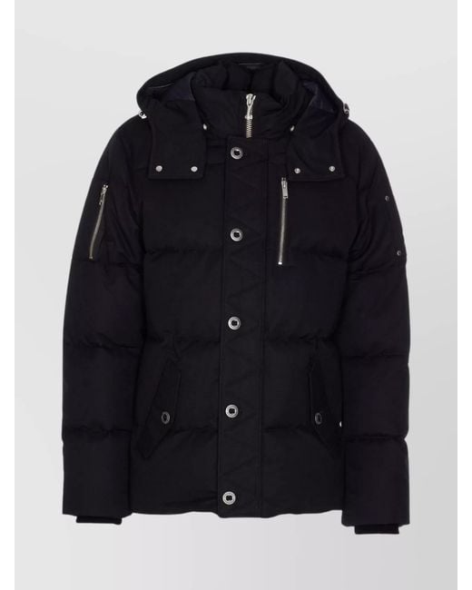 Moose Knuckles Blue Down Puffer Jacket for men
