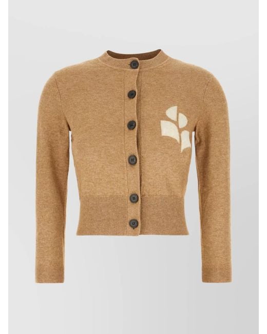 Isabel Marant White Cotton Wool Cardigan
