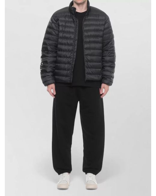 Canada Goose Black Quilted Down Jacket High Neck Zip Pockets for men