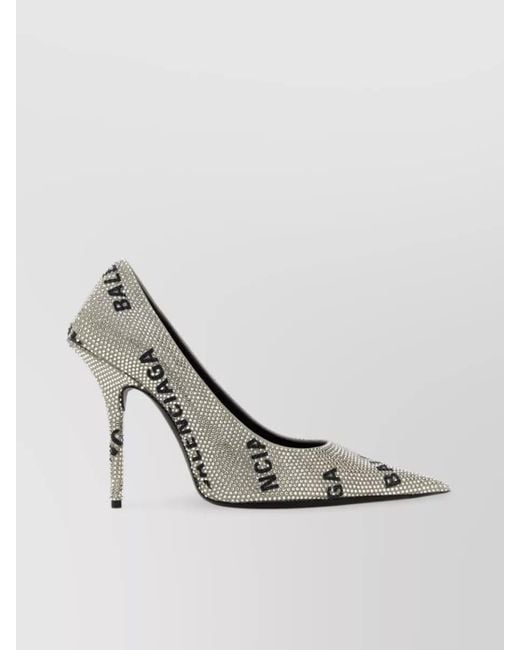 Balenciaga White Leather Pumps