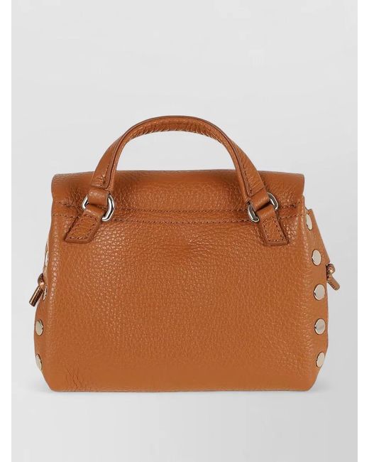 Zanellato Brown Daily Night Mini Bag Top Handle