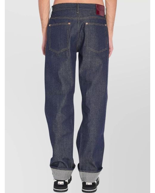 Gucci Blue Denim Straight-Leg Trousers for men