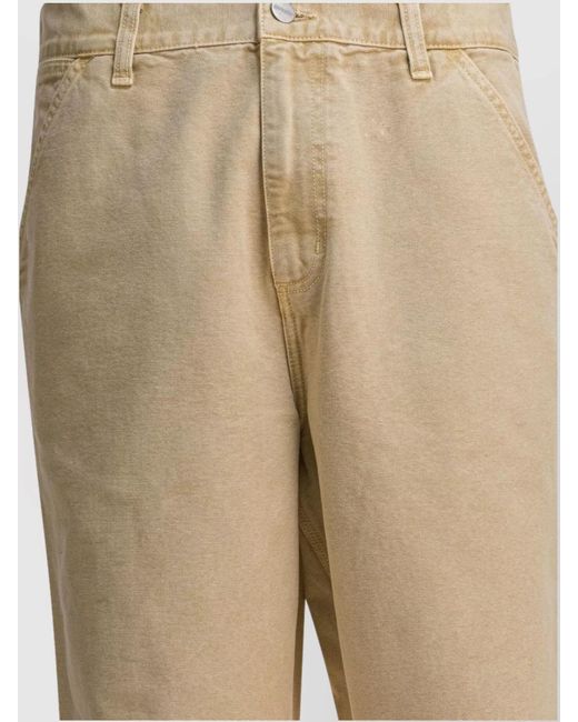 Carhartt Natural Organic Cotton Single Knee Straight-Leg Trousers for men