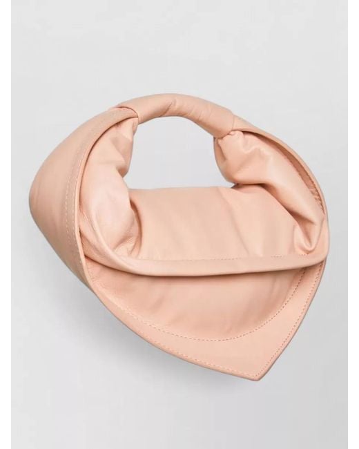 FEDERICO CINA Pink Lamb Leather Mini Bag