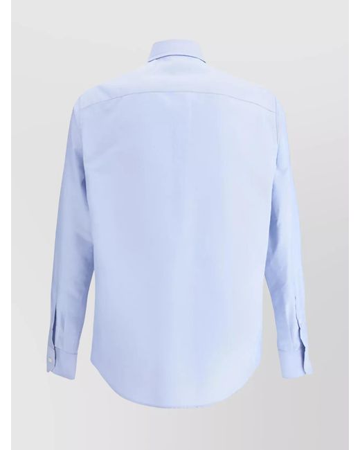Valentino Blue Cotton Shirt for men