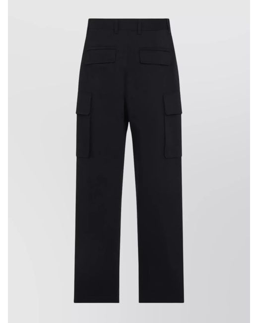 Givenchy Blue Cotton Straight-Leg Cargo Trousers for men