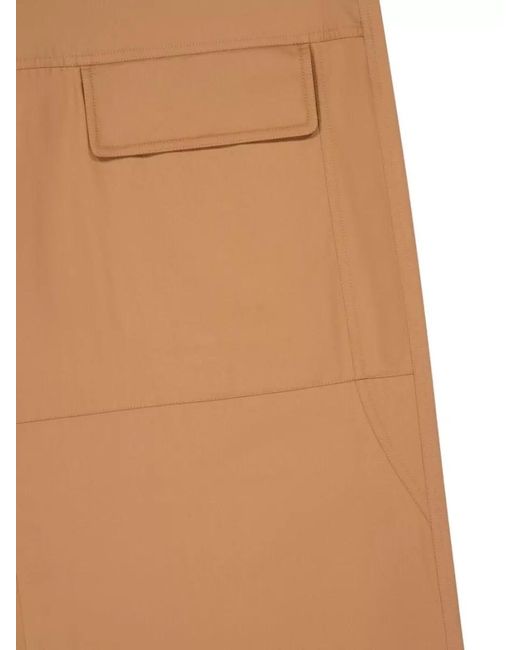 Stella McCartney Natural Cotton Wide-Leg Trousers