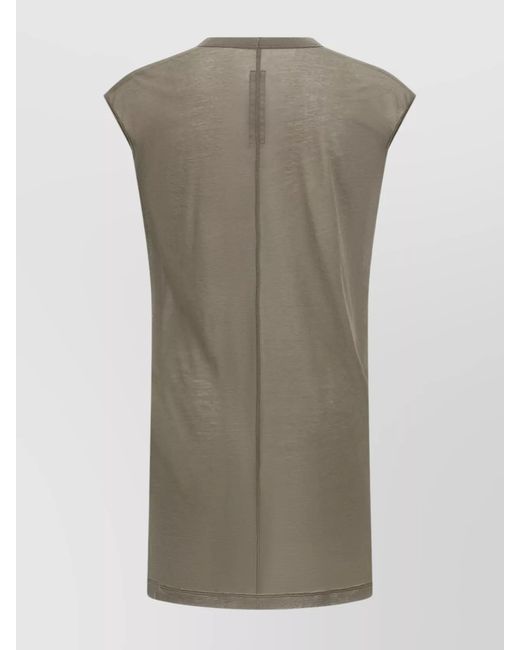Rick Owens Gray Cotton Dylan Tank Top for men