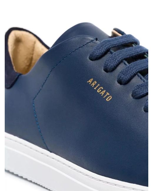 Axel Arigato Blue Leather Low-Top Sneakers