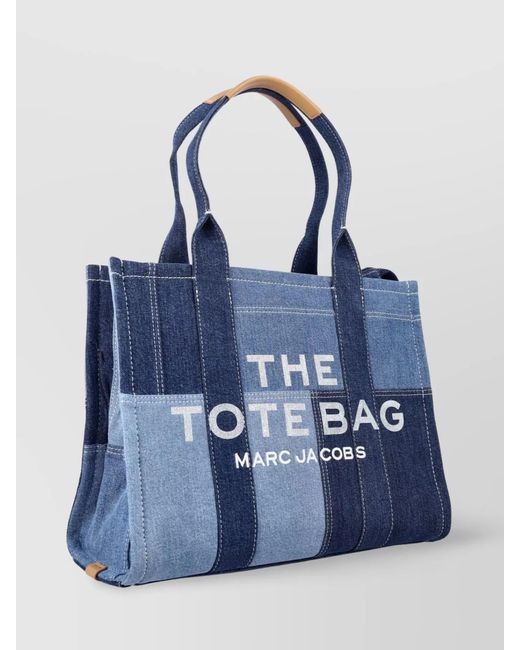 Marc Jacobs Blue The Tote Bag Large Denim Tote Bag