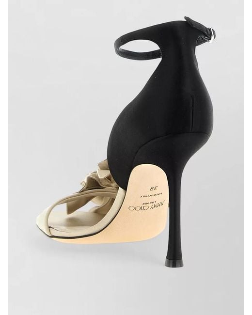 Jimmy Choo Metallic Coko Open Toe Pumps Stiletto Heel