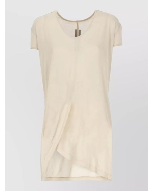 Rick Owens Natural Silk-Blend Sleeveless T-Shirt