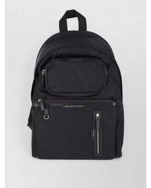 Anya Hindmarch Black Versatile Backpack Featuring Adjustable Straps