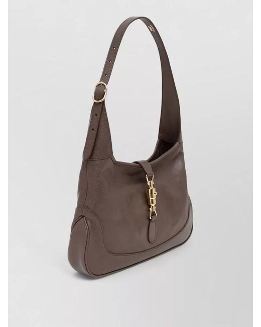 Gucci Brown Jackie 1961 Shoulder Bag Top Handle