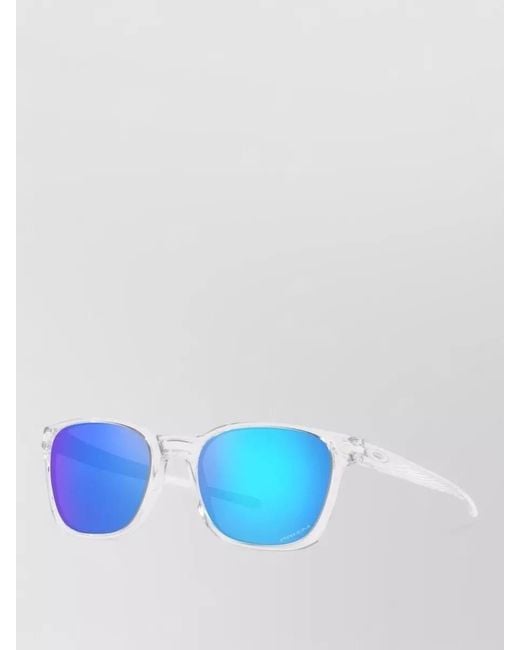 Oakley Blue Square Sunglasses Clear Frame Transparent Temples